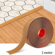 1m/1pc Multi-Functional Self-Adhesive PVC Wood-Look Transition Strip, Seals Edges, Covers Gaps, Protects Doors & Walls, Suitable For Living Room, Bedroom, Kitchen, Wood Grain Design Accents Home Decor, Practical For Daily Decoration & Holiday Setup (With Convenient Peel-And-Stick Backing) - Multicolor - View 13