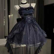 Women's Costumes - Blue Train With a Single Bow (skirt Not Included) - View 7
