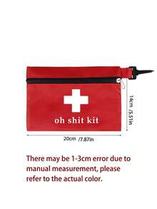 Rotes Kreuz Medizintasche, Erste-Hilfe-Set, Medizin-Aufbewahrungstasche. Kann Verbände, Masken, Desinfektionsmittel, Medikamente usw. aufbewahren. Geeignet für Ausflüge, Reisen, Abenteuer und den Einsatz im Krankenhaus. Kann als Geburtstagsgeschenk, Urlaubsgeschenk oder Geschenk für Krankenschwestern, Ärzte, Freunde, Familie und Angehörige verschenkt werden (nur Medizintasche, medizinische Artikel nicht enthalten). - Verschiedenfarbig - Übersicht 10