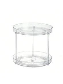 360°旋转化妆品收纳盒，大容量，适用于护肤品、化妆品、香水、首饰等物品的收纳，透明桌面多层旋转置物架，男女通用，可放置于厨房、橱柜、宿舍、浴室等场所，是卧室、浴室用品、房间装饰的理想之选。 - 白色 - 查看 15