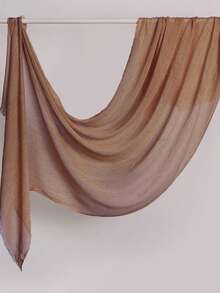 1pc Soft Textured Hijab Scarf, Natural Crinkle Design, Breathable & Comfortable Muslim Headscarf - Multicolor - View 9