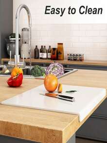 1 buc Tocător acrilic pentru blat de bucătărie, Tocător de blat, Tocător anti-zgârieturi, Pentru protecția blatului de bucătărie, Articole de bucătărie, Accesorii de bucătărie (Vă rugăm să îndepărtați folia protectoare înainte de utilizare) - Multicolor - Vizualizare 4