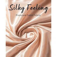 Sofier Satin Shawl Wraps For Women Evening Dresses Wedding Bridal Party Silky Scarf Formal Cover Up Bridesmaid Gifts,Champagne - 香檳色 - 查看 4