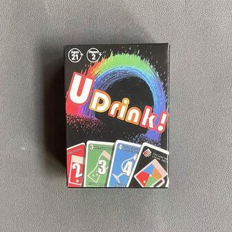 Cartas de juego de papel Udrink, juego de fiesta, tarjetas portátiles de 9*6cm