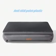 1个宠物床，狗床，猫床，宠物沙发，适合小型/中型/大型犬，可拆卸易清洗，蛋形泡沫填充底部，带有防滑防潮颗粒 - 彩色 - 查看 3