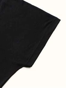 1件装女士纯色简约拉法帽，带牙齿装饰，多功能颈套，弹性运动头带，透气舒适，适合日常生活、运动、瑜伽、健身和时尚穿搭。 - 黑色 - 查看 8