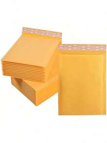20pcs Kraft Paper Padded Envelopes 150x250mm Large Self-Seal Mailing Envelopes For Shipping Or Packaging, My Order, Paper, (Gold) - Multicolor - View 7
