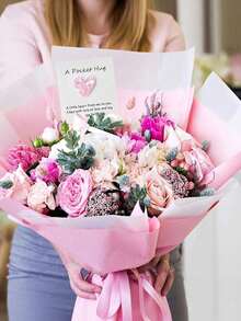 5pcs-Love Pocket Hug Card, Positive Energy Emotional Encouragement Ombre Heart Design Cards, Warm Resin Pocket Hug, Accompanied By Motivational Cards, Isolation Gifts, Wedding Party, Valentine's Day, Mother's Day, Father's Day Gift, Hug Token, Thinking Of You Gift, Teen Items, Cute And Beautiful Items, Cool Gadgets, Unusual Items, Suitable For Giving To Mom, Grandma - Multicolor - View 5