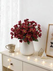 1/80 Bundle 12.6 Inch Artificial Daisy Flower Bouquet, Chamomile Flowers, Wedding Decor Bridal Bouquet, Suitable For Back To School, Classroom Decor, Home Dining Table, Living Room Vase, Garden Outdoor Party, Birthday Party Decoration - Hot Pink - View 5