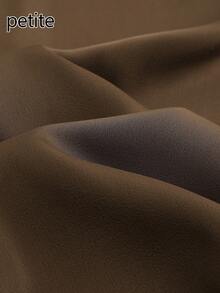 Petite Women's Versatile Skirt, Autumn Elegant Satin Skirt Mid-Length Elegant Skirt,Uitable For Valentine's Day And Dates (Belt Not Included) - Apricot - View 7