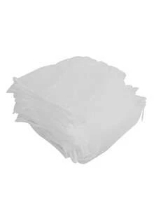 50-1000个白色厨房水槽滤网袋 - 一次性网状排水过滤器，采用细网布制成，可重复使用，弹性垃圾网防止堵塞，适用于水槽、浴室水槽、洗脸盆和地漏，厨房水槽排水过滤器，厨房必备品 - 白色 - 查看 8