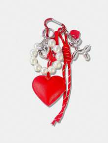 1 قطعة سلسلة مفاتيح محفظة جميلة، سلسلة مفاتيح مصنوعة يدويًا بخرز عالي الجودة بطراز Y2K، حبل تسلق قابل للتعديل، اكسسوار للحقيبة، تميمة للحقيبة، مناسبة للنساء/الفتيات، هدية عيد، تميمة للمحفظة، هدية للمرأة، تميمة ومفتاح للمحفظة - متعدد الألوان - مشاهدة 3