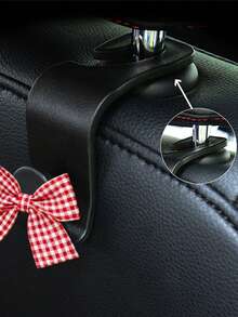 1/2 pezzi Gancio per sedile auto con texture in fibra di carbonio, accessori interni auto multifunzionali e nuovi - A - Visualizzare 4