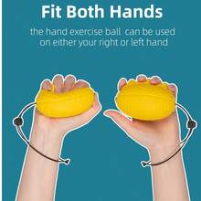 1pc/3pcs High Elasticity PU Grip Balls, Suitable For Rehabilitation And Finger Strengthening - Egg Shape, Hand Strengthener, Usable In All Four Seasons - Multicolor - View 9