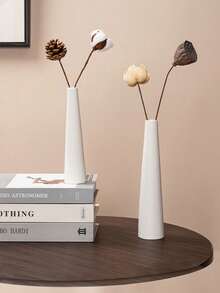 1 Piece Of Simple And Slender Vase For Home Decoration, Vase Decoration, Slender And Dried Flower Arrangement In The Living Room, Simple And Antique Desktop High-End Flower Decoration, Desktop Vase For Home Decoration, Flower Arrangement In The Living Room, And Table Decoration For Homestays - Multicolor - View 2