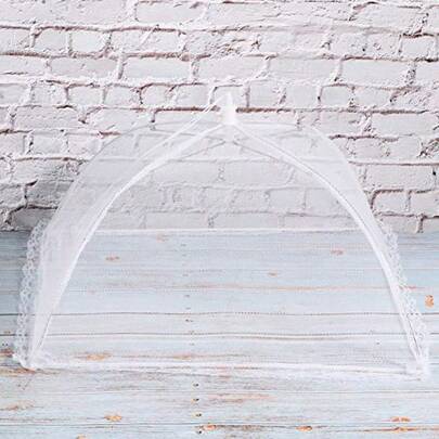 FIAN Cubierta de Malla Protectora para Alimentos y Tartas Cubierta de Comida para Barbacoas y Picnics al Aire Libre Fácil de Usar y Lavar Diseño Plegable Resistente y Ecológica