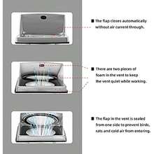 Extractor Externo de Pared de 6 Pulgadas con Aleta de No Retorno Acolchada - 5 pulgadas 125 mm - Ver 3