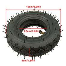 Juego de neumático y cámara de aire de 6 pulgadas 6X2 para scooter eléctrico, silla de ruedas, camión, rueda neumática F0, carrito de aire, bicicleta - centro - Ver 4