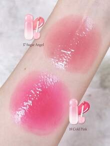 Dasique Glossy Lip Gloss, High-Shine Non-Sticky Moisturizing Lip Makeup, Y2K Fashionable Rose Girl Party Travel Daily Best Color Charm Atmosphere Holiday Essential, Women's Makeup Gift Christmas Gift Rose Girl Best Color Charm Atmosphere Back To School - #18 Cold Pink - View 6