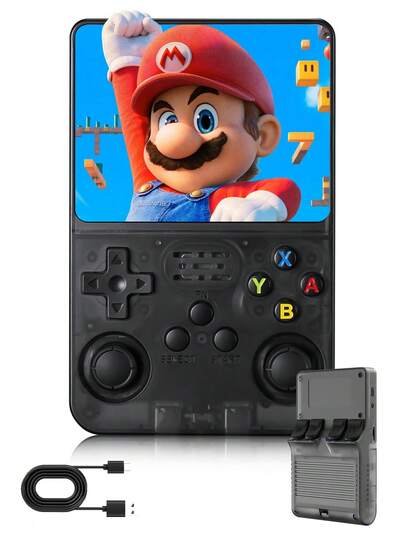 Consola de juegos portátil retro, consola de juegos portátil, pantalla IPS de 3,5 pulgadas