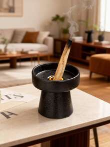 1 chiếc lư hương gốm chân cao - Phong cách tối giản Trung Đông/Ả Rập, giá đỡ hương trầm Palo Santo kèm khay hứng tro, vật trang trí 2 trong 1 cho nhà cửa, văn phòng, khách sạn và lễ hội. - Nhiều màu - Xem 8