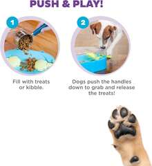 Outward Hound Nina Ottosson Paw N' Play Interactive Dog Treat Puzzle, Level 2 Intermediate Dog Enrichment Dog Toy, Blue, Small FBAI - Dog Brick (Red, White, Blue) - View 8