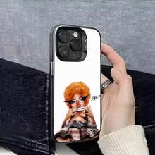 Funda de Teléfono Cool Girl I-Ice Spice para 17,16,15,14,13,12,11,Pro,Max,Plus,E, Cubierta Negra IMD - z6 - Ver 13