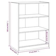 Wardrobe Black 77x48x102 Cm Engineered Wood - Black - View 11