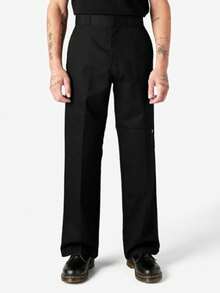 Dickies 男士寬鬆雙膝加固工裝褲 D85283BLK - 黑色 - 查看 1