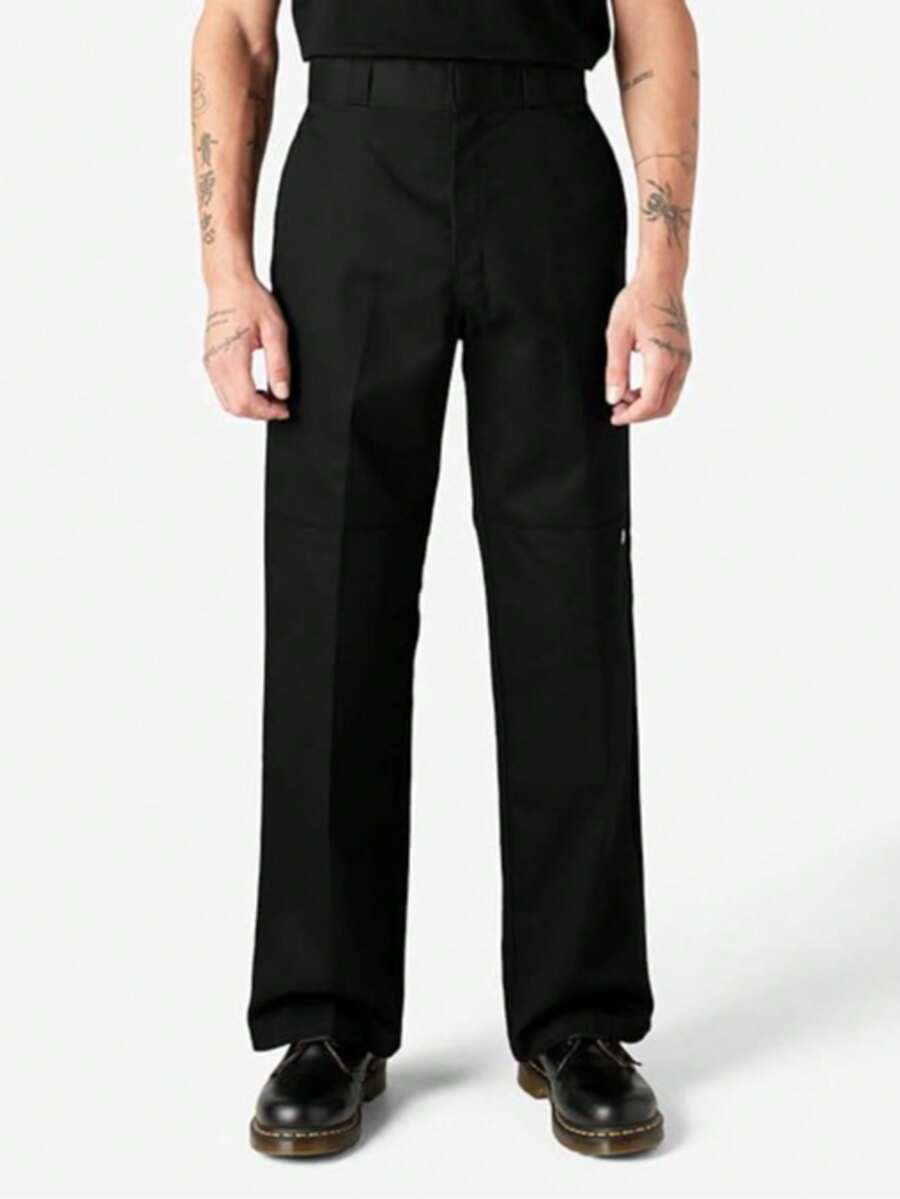 Dickies 男士寬鬆雙膝加固工裝褲 D85283BLK - 黑色 - 查看 1