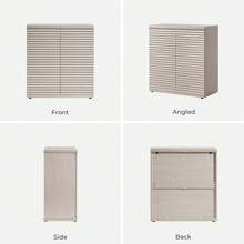 SICOTAS Buffet Cabinet With Storage Accent Sideboard Modern Credenza With Doors & Shelves Fluted Media Console Mid Century Coffee Bar Table For Living Room Kitchen Dining Room Hallway - White Alder - 查看 11