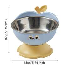 1pc High-Leg Anti-Slip Anti-Spill Pet Bowl, Large Capacity Dog/Cat Food & Water Bowl, Easy To Clean - Multicolor - View 10