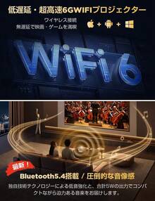 【2026年改良版！最新Android TV 13.0搭載】プロジェクター 小型 20000LM・270°回転 4K対応1080P プロジェクター 天井投影 Wi-Fi6瞬間接続 50％ズーム機能 自動台形補正 Bluetooth5.4 ホームプロジェクター 家庭用 高輝度 短距離投影 軽量 スマホ/パソコン/PS機/DVD接続可 スタンド一体型 プレゼント 日本語取扱説明書 - ホワイト - チェックする 6