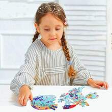 Rompecabezas de Ballenas para niños de 4 a 8,8 a 10 años, 50 Piezas con Forma de Ballena Puzzles para niños Regalo para niños Puzzles educativos de Aprendizaje Juguetes para niños y niñas,37266684 - Azul Marino - Ver 6