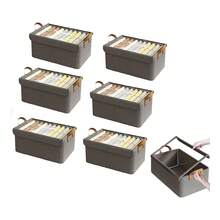 TendenciaCanastas Organizadora Caja De Almacenamiento Con Tapa 6pzs Gris OscuroCalidad premium - 1 - Ver 11
