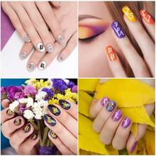 TendenciaStiker Uñas 12 Plantillas Letras Goticas Números AbecedarioCalidad premium - 1 - Ver 8