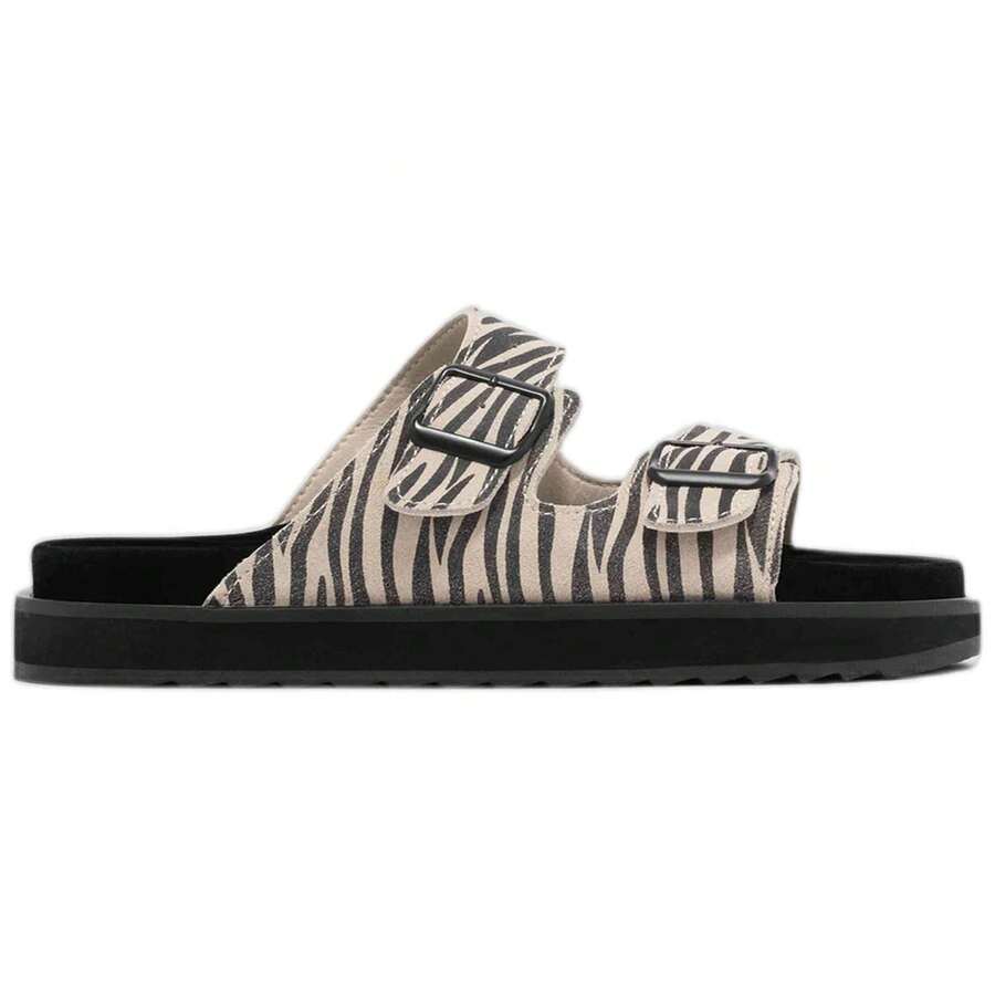 D.Franklin Slide Sandals DFSH405002-ZEBR For Men And Women In Color Black - Black - View 1