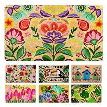 Coir Doormat, Front Door Mats Outdoor, Funny Welcome Mat Outdoor, Front Door Mat For Home Entrance, Door Mat Outside Entrance, Welcome Mat Indoor 16\X27.5\ (Dalias) - 大麗花 - 查看 1