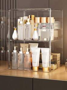 透明亚克力奢华手提包收纳盒，磁吸式防尘展示柜，书架，沙滩，夏季，度假，假日，旅行必备，外出上衣，家居用品 - 彩色 - 查看 2