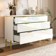Dressers & Chests Of Drawers - White + Particle Board - View 6