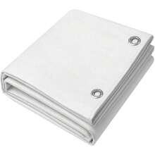 Lonas DE Puebla Lona Rafia Reforzada | Impermeable y Resistente | Polietileno Virgen con Protección UV | Esquinas Reforzadas y Ojillos de Aluminio | Blanco, 3m x 5m,37265258 - Marrón - Ver 2