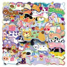 50 Original Running Animal Stickers Waterproof Cute Q Version Painted Luggage Notebook Hand Account Mobile Phone Stickers - Multicolor - View 5