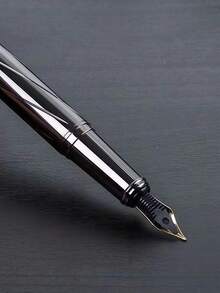 51件套（1支圆珠笔+50支笔芯），55克重型金属商务笔，手感坚固，0.5毫米笔尖，适合日常书写、办公、商务签字、节日礼品 - 灰色 - 查看 8