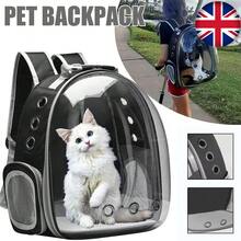 Breathable Astronaut Window Cat Dog Carrier Transparent Backpack Pet Travel Bag - Black - Black - View 1