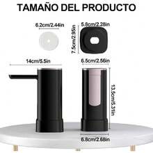 Dispensador De Agua Automatico, Dispensador De Agua Eléctrico, Mesa Y Cubo De Doble Uso, Pantalla TáCtil Inteligente, 3 Niveles De Salida De Agua, Negro,37424571 - Naranja Coral - Ver 6