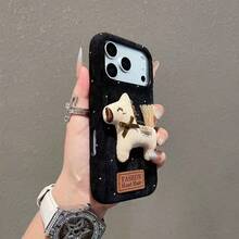 New Design 4-Sided Full Coverage Plush Horse Phone Case Compatible With Apple 17 Pro Max, 16, 15 Plus, 14, 13, 12, 11 Pro Max Series