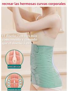 TendenciaNuevo Estilo De Faja Maternidad 2 En 1 Postparto Rosa Claro XlCalidad premium - Rosa claro - Ver 7
