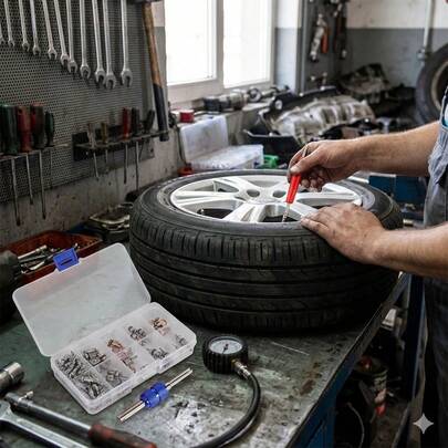 102 Pcs Air Conditioning Valve Core Kit For R134a & R12, Universal A/C Refrigeration Tyre Valve Stem Core Assortment With 2 Remover Tools, Professional Repair Set For British & International Vehicle Models