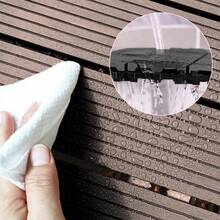 Modular Plastic Deck Flooring, Wood Type, Quick-Fit Installation, For Bathroom, Outdoor Area, Garden, Pool, Balcony, Veranda - Dark Brown - View 10