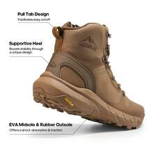 Men Military & Tactical Boots - Mocha Brown - View 7